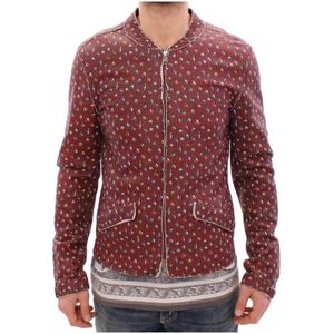 Dolce & Gabbana, Heren, Jassen, Rood, Maat: M Leer,