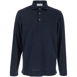 Lardini, Heren, Tops, Blauw, Maat: M Katoen,