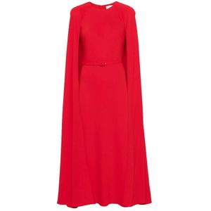 Roland Mouret, Dames, Jurken, Rood, Maat: L Poliester,