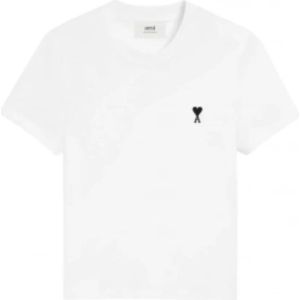 Ami Paris, Dames, Tops, Wit, Maat: L Katoen,
