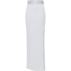 Elisabetta Franchi, Dames, Rokken, Blauw, Maat: L Satijn,