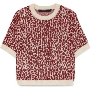 Vero Moda - Vmwow 2/4 O-neck - Gebreide Trui - Birch Syrah