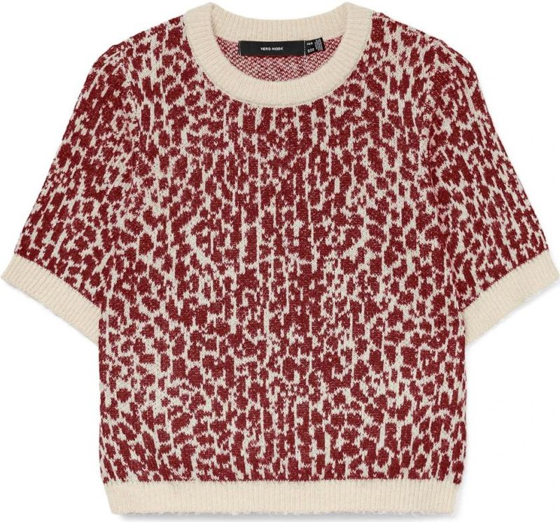 Vero Moda - Vmwow 2/4 O-neck - Gebreide Trui - Birch Syrah