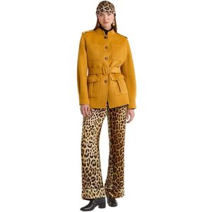 Maliparmi, Dames, Broeken, Bruin, Maat: 2XS Velours,