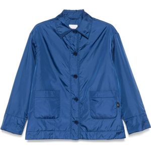 Aspesi, Dames, Jassen, Blauw, Maat: M Polyamide,