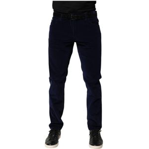 Dolce & Gabbana, Heren, Broeken, Blauw, Maat: 2XL Katoen,