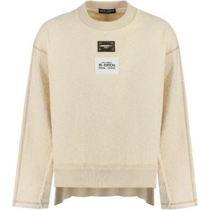 Dolce & Gabbana, Heren, Truien, Beige, Maat: S Katoen,