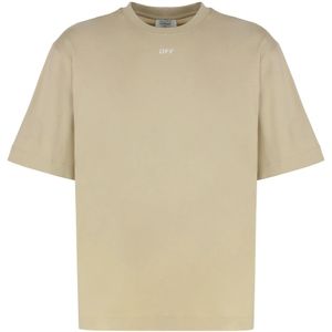 Off White, Heren, Tops, Beige, Maat: S Katoen,
