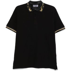 Versace Jeans Couture, Heren, Tops, Zwart, Maat: XS Katoen,