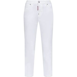Dsquared2, Dames, Jeans, Wit, Maat: 4XS Denim,