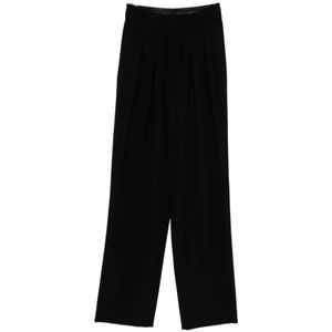 Emporio Armani, Dames, Broeken, Zwart, Maat: S