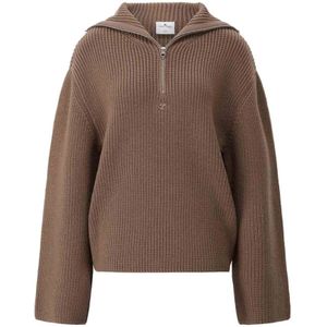 Courrèges, Dames, Truien, Bruin, Maat: XS Wol,