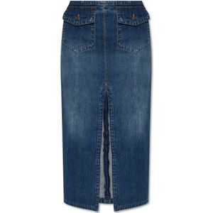 Chloé Denim rok , Blue , Dames , Maat: S