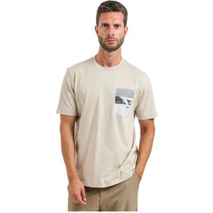 Hugo, Heren, Tops, Beige, Maat: L Katoen,