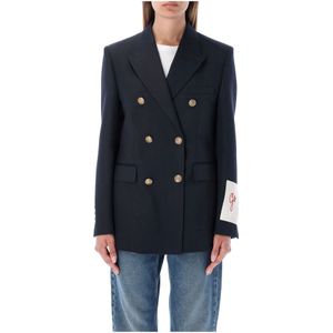 Golden Goose, Dames, Jassen, Blauw, Maat: XS Viscose,