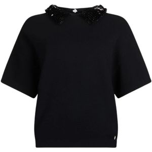 Liu Jo, Dames, Tops, Zwart, Maat: XS