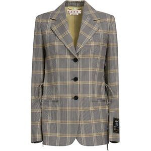 Marni, Dames, Jassen, Veelkleurig, Maat: 3XS Wol,