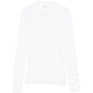 Liu Jo, Dames, Tops, Wit, Maat: XS Viscose,