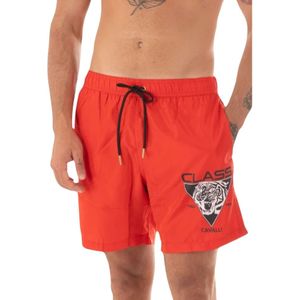 Cavalli Class, Heren, Badkleding, Rood, Maat: M Poliester,