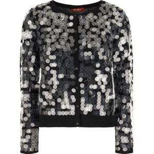 Max Mara Studio, Dames, Truien, Zwart, Maat: XL Wol,