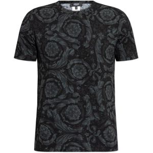 VERSACE Shirt  blauw / zwart
