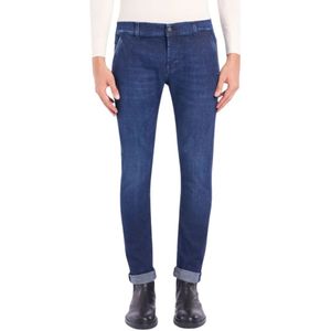 Dondup, Heren, Jeans, Blauw, Maat: W33 Leer,