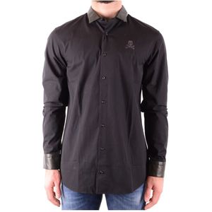 Philipp Plein, Heren, Overhemden, Zwart, Maat: S