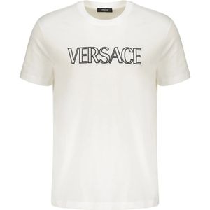 Versace, Heren, Tops, Wit, Maat: L Katoen,