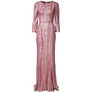 Dolce & Gabbana, Dames, Jurken, Roze, Maat: 2XS Polyamide,