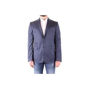 Dsquared2 Verfijnde Paarse Jas voor op Kantoor , Blue , Heren , Maat: L