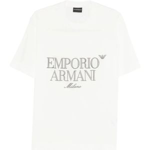 Emporio Armani, Heren, Tops, Wit, Maat: XL