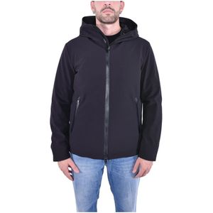 Woolrich - Tech Softshell Pacific Jas - Zwart - Heren - Waterdicht en Winddicht