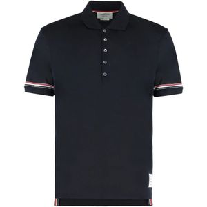 Thom Browne, Heren, Tops, Blauw, Maat: S Katoen,