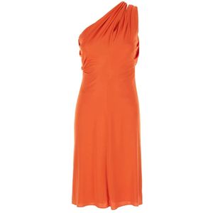 Versace, Dames, Jurken, Oranje, Maat: S