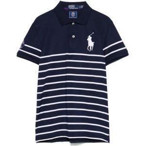 Polo Ralph Lauren, Dames, Tops, Blauw, Maat: XL Poliester,