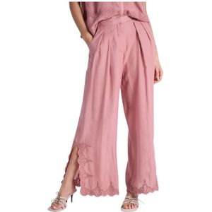 Notshy, Dames, Broeken, Roze, Maat: S Viscose,