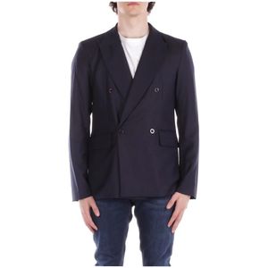 John Richmond, Heren, Jassen, Blauw, Maat: XS Viscose,