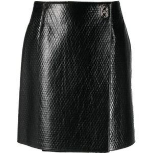 Ferragamo, Dames, Rokken, Zwart, Maat: XS Wol,