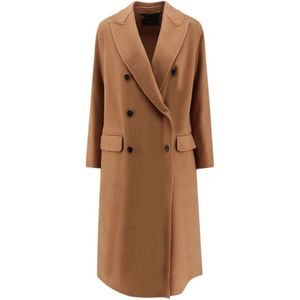 Paltò, Dames, Mantels, Bruin, Maat: M Wol,