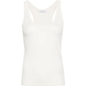 Max Mara, Dames, Tops, Wit, Maat: L Kasjmier,