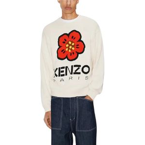 Kenzo, Heren, Truien, Wit, Maat: L Wol,