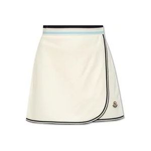 Moncler Rok met logo , White , Dames , Maat: L