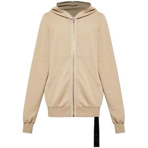 Rick Owens, Heren, Sweatshirts & Hoodies, Beige, Maat: M Katoen,