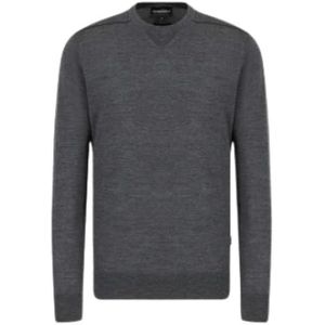 Emporio Armani, Heren, Truien, Grijs, Maat: S Wol,