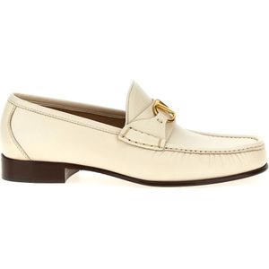 Valentino Garavani, Heren, Schoenen, Wit, Maat: 41 EU Leer,