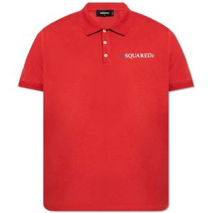 Dsquared2, Heren, Tops, Rood, Maat: M Katoen,