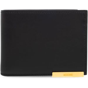 Moschino, Heren, Accessoires, Zwart, Maat: ONE Size Leer,