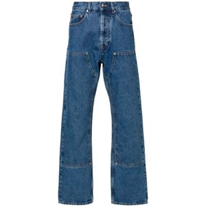 Palm Angels, Heren, Jeans, Blauw, Maat: W29 Denim,