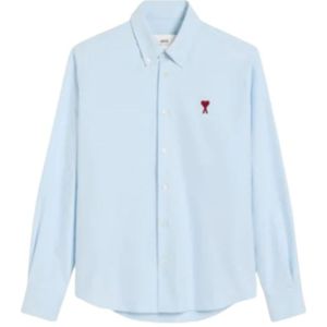 Ami Paris, Heren, Overhemden, Blauw, Maat: S