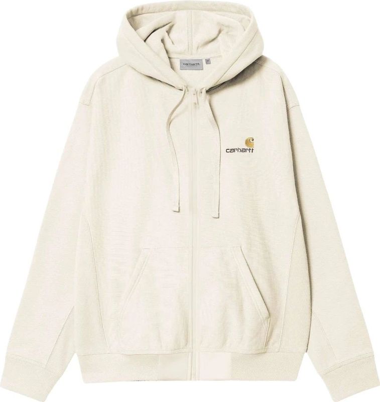 Carhartt Wip - Hooded American Script Jacket - Beige - Sweatvest